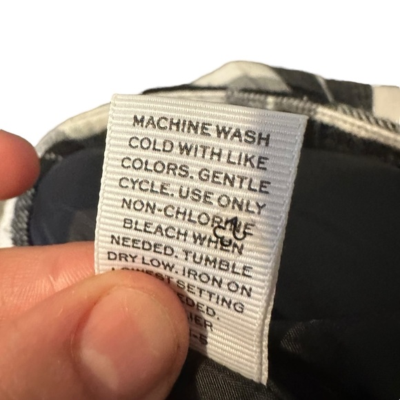 Stylus JCP Fuzzy Black/White Plaid Flannel Mini Skirt Lined NWT Sz 14 Classic - Picture 8 of 9